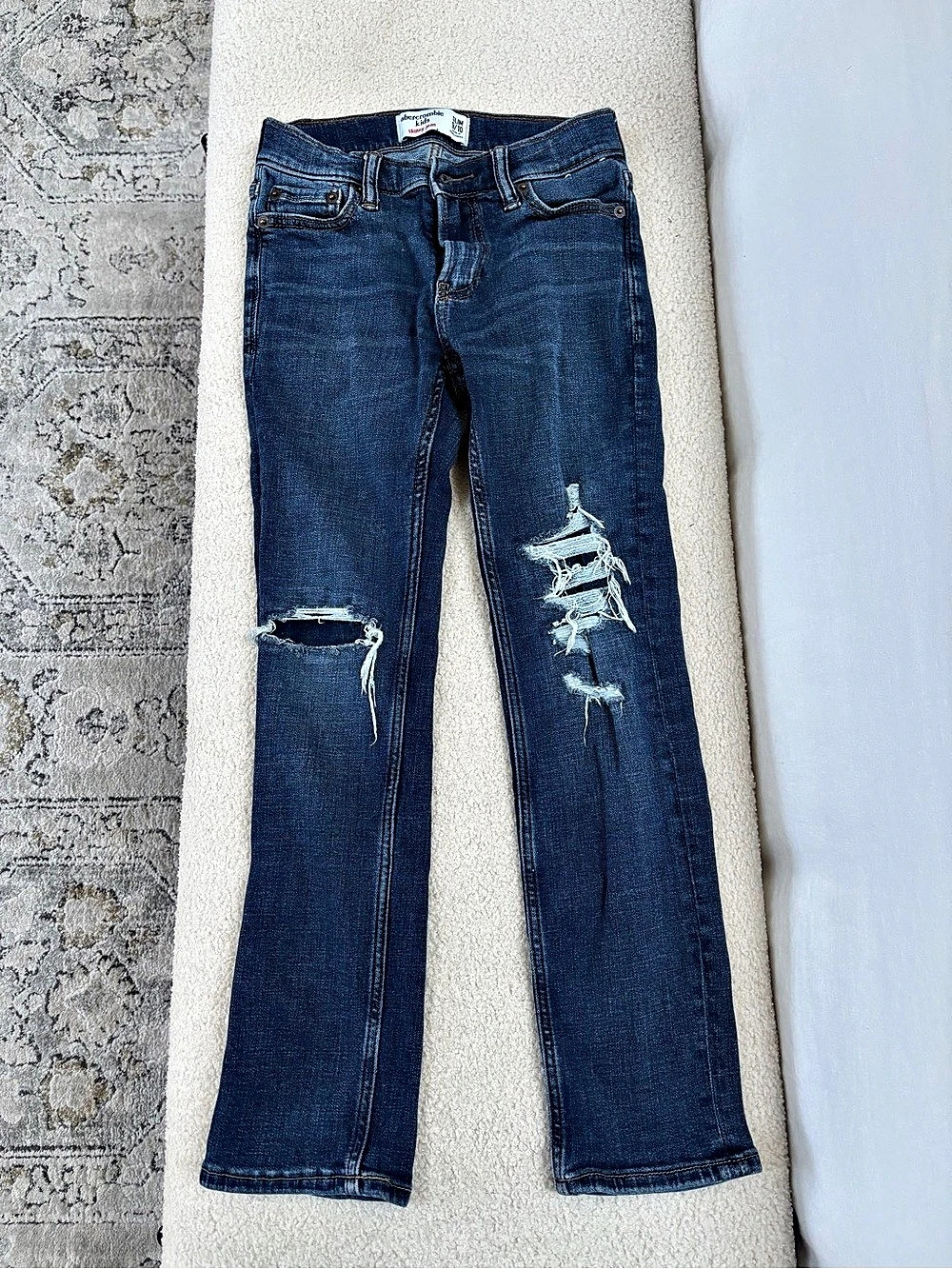 Abercrombie Kids Skinny Jean Girls Size 9/10 Blue Skinny Jeans